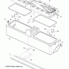 RANGER 6X6 800 - R12HR76AG/AR Body, storage box, rear