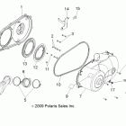 RANGER 6X6 800 - R12HR76AG/AR Drive train, clutch cover