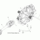 RANGER 6X6 800 - R12HR76AG/AR Drive train, mid gearcase mounting