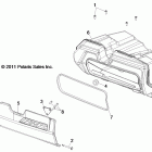 RANGER RZR XP 900 EFI - R12JT87AB/AD/AW Body, glovebox