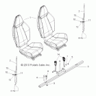 RANGER RZR XP 900 EFI - R12JT87AB/AD/AW Body, seat mounting and belts