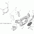 RANGER RZR XP 900 EFI - R12JT87AB/AD/AW/9EAW Body, front bumper