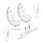 RANGER RZR XP INTL - R12JT9EFX Body, seat mounting and belts