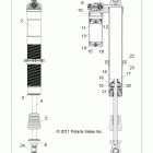 RANGER RZR XP INTL - R12JT9EFX Suspension, front shock (7043795)