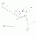 RANGER EV/LEV 4X4 - R12RC08GA/GH/FA/FH Suspension, rear stabilizer bar