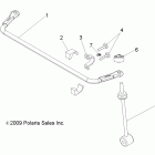 RANGER 400 4X4 - R12RH45AG/AH/AR Suspension, rear stabilizer bar