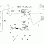 RANGER 500 4X4 - R12RH50AG/AH/AR/AZ Brakes, lines and master cylinder