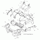 RANGER XP 800 - R12TH76/TH7E/TX7E Body, hood and front fascia