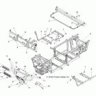 RANGER XP 800 - R12TH76/TH7E/TX7E Chassis, frame and front bumper