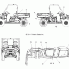 RANGER 900 DIESEL - R12TH90DG Наклейки