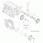 RANGER 900 DIESEL - R12TH90DG Engine, camshaft and driving gear