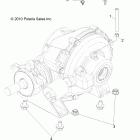 RANGER 900 DIESEL - R12TH90DG Drive train, rear gearcase mounting