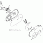 RANGER RZR S 800 EFI - R12VE76AD/AJ/AO Привод, крышка сцепления и воздуховоды