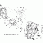 RANGER RZR S 800 EFI - R12VE76AD/AJ/AO Drive train, gearcase, carrier mounting