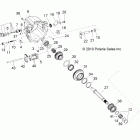 RANGER RZR S 800 EFI - R12VE76AD/AJ/AO Drive train, main gearcase internals 2