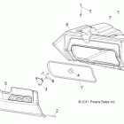 RANGER RZR S 800 EFI - R12VE76AD/AO Body, glovebox