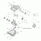 RANGER RZR S 800 EFI - R12VE76AD/AO Engine, crankcase and crankshaft