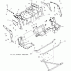 RANGER RZR S 800 EFI - R12VE76AD/AO Корпус, задняя стойка и крылья