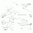RANGER RZR S 800 EFI - R12VE76AD/AO Suspension, front control arms
