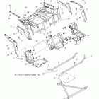 RANGER RZR S INTL/ISRAEL - R12VE76FX/FI Корпус, задняя стойка и крылья