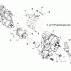 RANGER RZR S INTL/ISRAEL - R12VE76FX/FI Drive train, gearcase, differential mounting