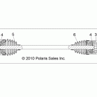 RANGER RZR S INTL/ISRAEL - R12VE76FX/FI Drive train, rear half shaft, rh