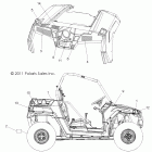 RANGER RZR 570 EFI - R12VH57AD Наклейки