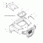 RANGER RZR 570 EFI - R12VH57AD Работа кузова, капота и переднего кузова