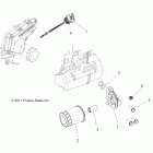 RANGER RZR 570 EFI - R12VH57AD Двигатель, масляный фильтр и измерительный щуп