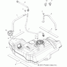 RANGER RZR 800 EFI/EPS - R12VH76AD/AF/AH/AJ/EAB Топлевный бак
