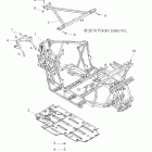 RANGER RZR 800 EFI/EPS - R12VH76AD/AF/AH/AJ/EAB Шасси, основная рама и пластина скольжения
