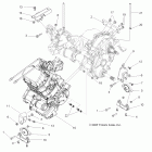 RANGER RZR 800 EFI/EPS - R12VH76AD/AF/AH/AJ/EAB Engine, transmission mounting