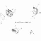 RANGER 500 4X4 CREW - R12WH50AG/AH/AK/AR Electrical, regulator, relays and ecu