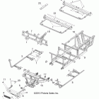 RANGER 500 4X4 CREW - R12WH50AG/AH/AK/AR Chassis, frame and front bumper