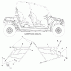 RANGER RZR 4 800 EFI - R12XE76AD/7EAO Тело, боковые сетки