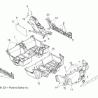 RANGER RZR 4 800 EFI EPS INTL - R12XE7EFX Корпусные, напольные и коромысла