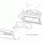 RANGER RZR 4 800 EFI EPS INTL - R12XE7EFX Body, glovebox