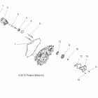 RANGER RZR 4 800 EFI EPS INTL - R12XE7EFX Engine, oil pump and water pump