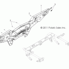 RANGER RZR 4 XP 900 - R12XT87AA/9EAS Body, rear bumper