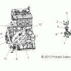 RANGER RZR 4 XP 900 - R12XT87AA/9EAS Охолождение двигателя,термостат и байпас