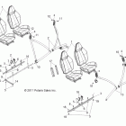 RANGER RZR 4 XP 900 - R12XT87AA/9EAS Body, seat mounting and belts