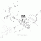 RANGER RZR 4 XP 900 - R12XT87AA/9EAS Brakes, pedal and master cylinder