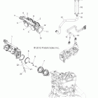 RANGER RZR 4 XP 900 - R12XT87AA/9EAS Engine, throttle body and injector