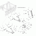 R11HR76AG/AR RANGER 6X6 800 EFI Suspension, a-arms, mid drive and rear drive