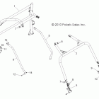 R11JH87AA/AD RANGER RZR XP 900 Шасси, каркас кабины и боковые стержни