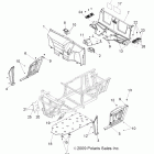 R11RH50AG/AH/AR RANGER 4X4 500 EFI Body, floor and fenders