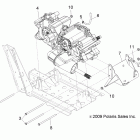 R11RH50AG/AH/AR RANGER 4X4 500 EFI Крепеж КПП