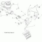 R11TH76/TY76 RANGER 4X4 800 EFI ALL OPTIONS Тормоза, педаль и главный цилиндр