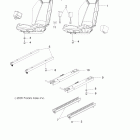 R11VA17AA RANGER RZR 170 Body, seat, mounting and belts