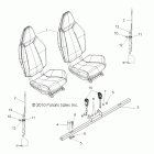 R11VH76/VY76 RANGER RZR 800 EFI/EPS ALL OPTIONS Body, seat mounting and belts